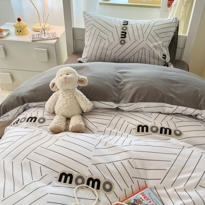 91家纺网 家纺一手货源 找家纺 （总）雅居纺家纺 2025新款全棉纯棉印花系列学生宿舍三四件套上下铺三件套