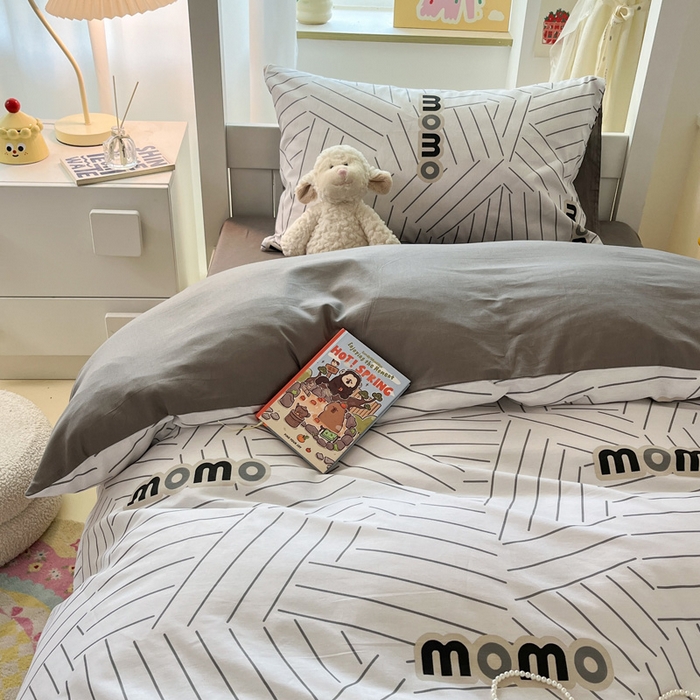 91家纺网 家纺一手货源 找家纺 （总）雅居纺家纺 2025新款全棉纯棉印花系列学生宿舍三四件套上下铺三件套