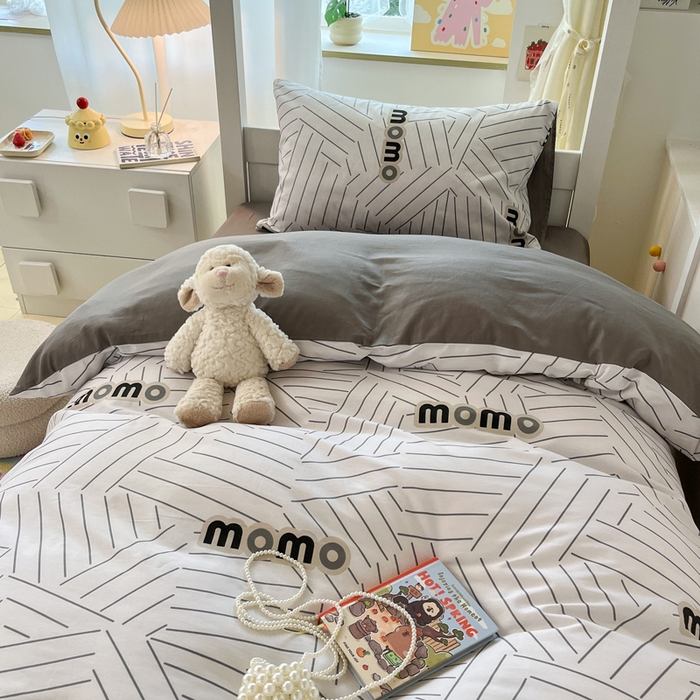 91家纺网 家纺一手货源 找家纺 （总）雅居纺家纺 2025新款全棉纯棉印花系列学生宿舍三四件套上下铺三件套