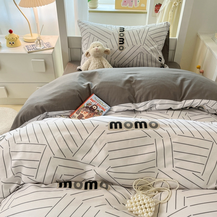 91家纺网 家纺一手货源 找家纺 （总）雅居纺家纺 2025新款全棉纯棉印花系列学生宿舍三四件套上下铺三件套