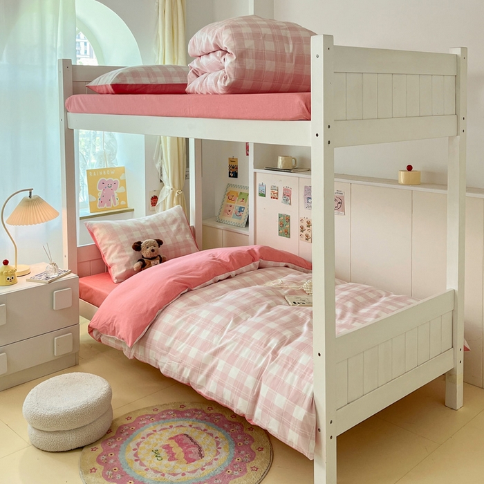 91家纺网 家纺一手货源 找家纺 （总）雅居纺家纺 2025新款全棉纯棉印花系列学生宿舍三四件套上下铺三件套