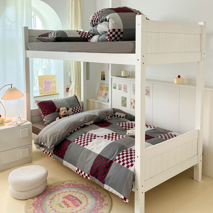 91家纺网 家纺一手货源 找家纺 （总）雅居纺家纺 2025新款全棉纯棉印花系列学生宿舍三四件套上下铺三件套