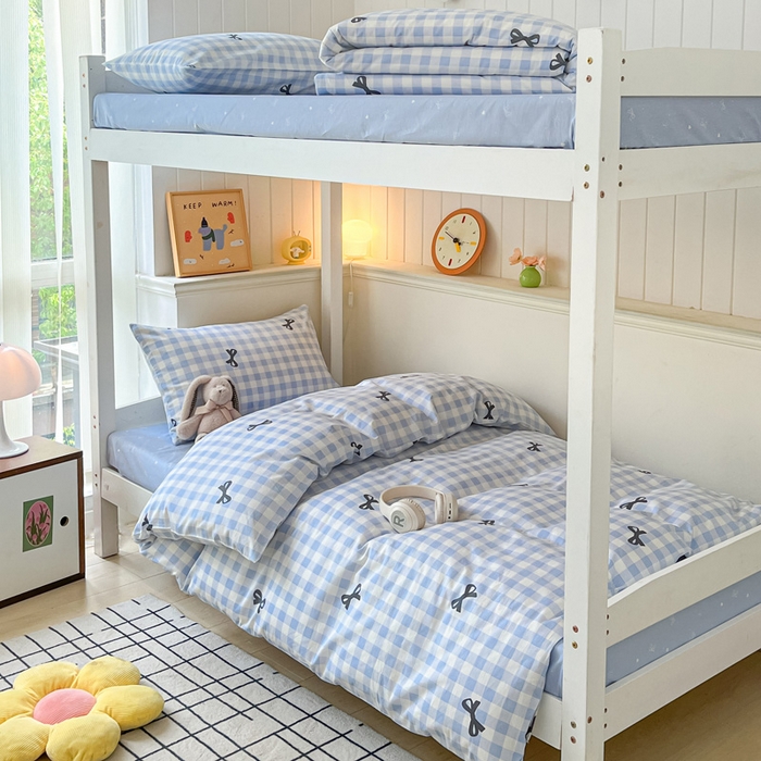 91家纺网 家纺一手货源 找家纺 （总）雅居纺家纺 2025新款全棉纯棉印花系列学生宿舍三四件套上下铺三件套