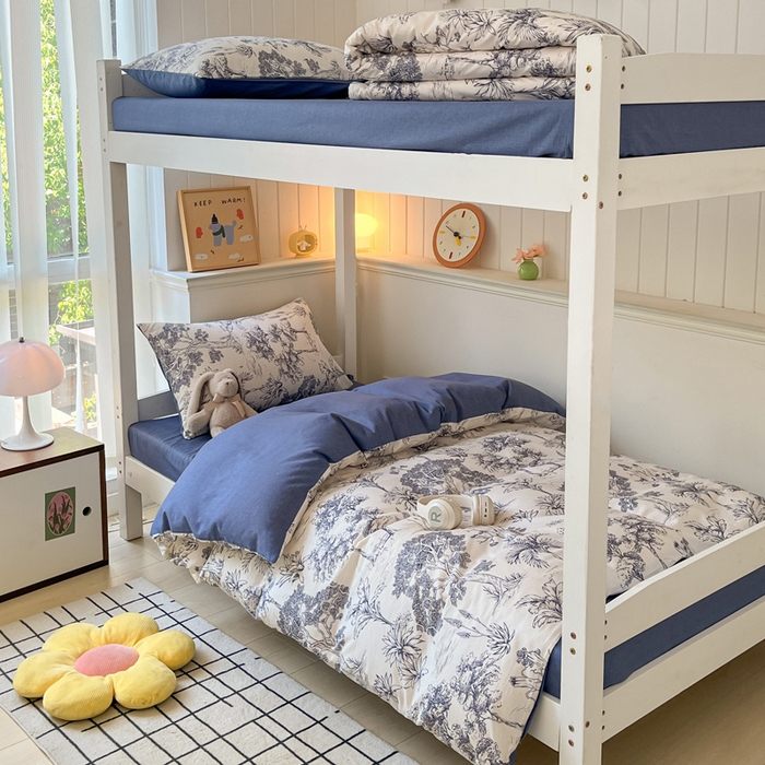 91家纺网 家纺一手货源 找家纺 （总）雅居纺家纺 2025新款全棉纯棉印花系列学生宿舍三四件套上下铺三件套