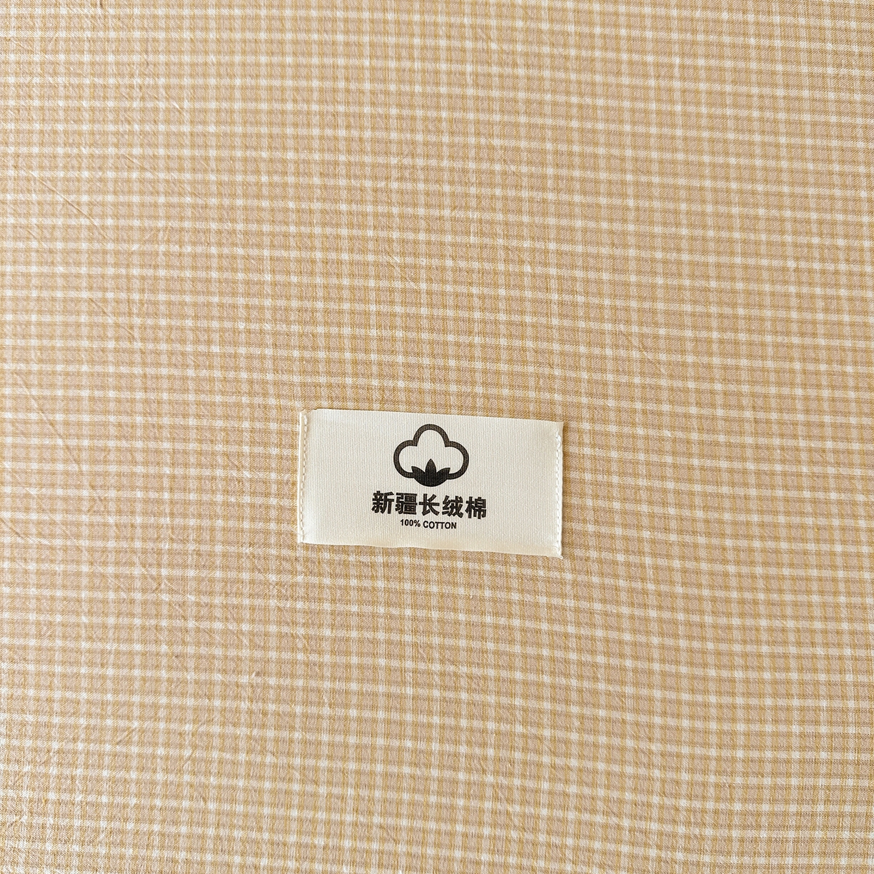 91家纺网 家纺一手货源 找家纺 笠裙家纺2025新款色织全棉床裙床罩 水洗棉 芝士黄