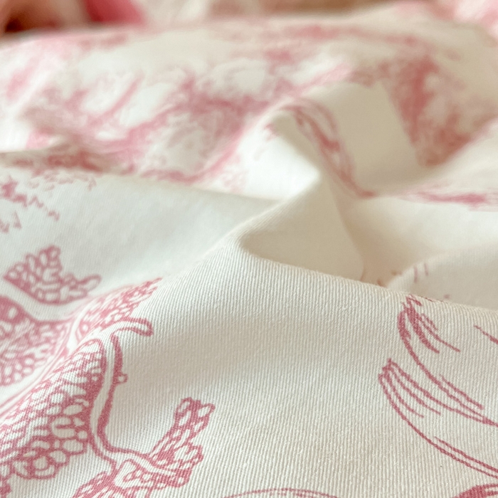 91家纺网 家纺一手货源 找家纺 雅居纺家纺 2025新款全棉纯棉印花系列学生宿舍三四件套上下铺三件套 粉色花园