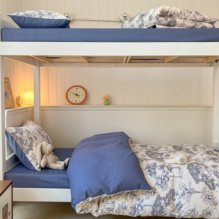 91家纺网 家纺一手货源 找家纺 雅居纺家纺 2025新款全棉纯棉印花系列学生宿舍三四件套上下铺三件套 妙语花香