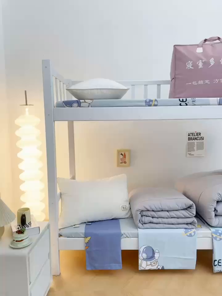 91家纺网 家纺一手货源 找家纺 （总）菲梵家纺 2025新款7A抗菌A类全棉色织水洗棉三件套（提供7a抗菌检测报告和卖家秀）