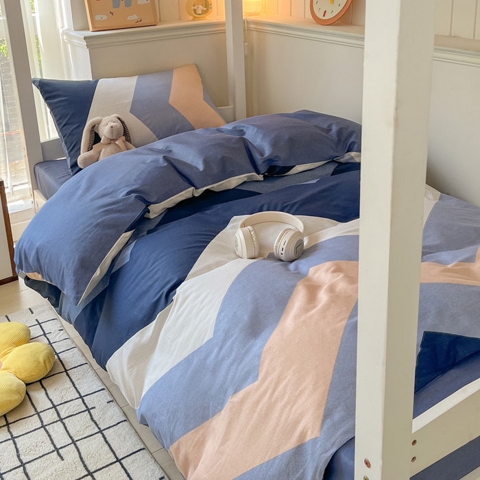 91家纺网 家纺一手货源 找家纺 雅居纺家纺 2025新款全棉纯棉印花系列学生宿舍三四件套上下铺三件套 时尚潮流