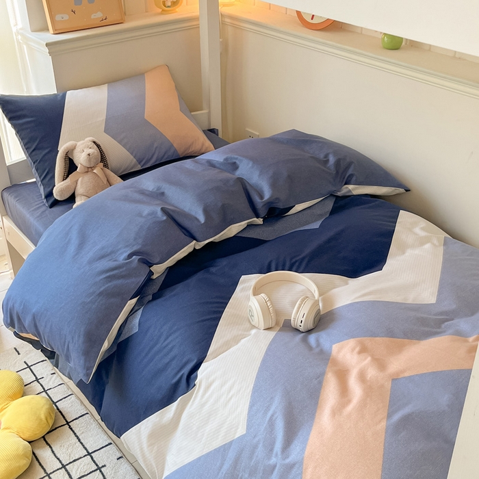 91家纺网 家纺一手货源 找家纺 雅居纺家纺 2025新款全棉纯棉印花系列学生宿舍三四件套上下铺三件套 时尚潮流