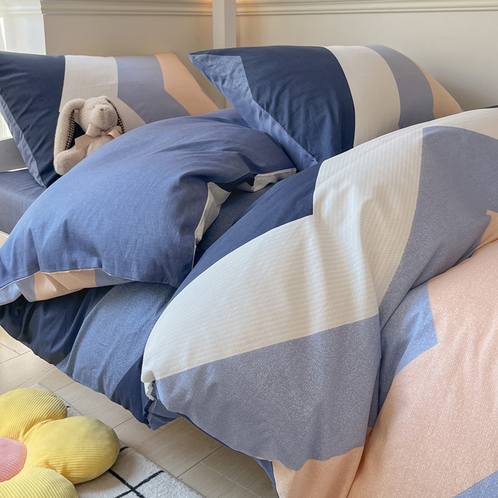 91家纺网 家纺一手货源 找家纺 雅居纺家纺 2025新款全棉纯棉印花系列学生宿舍三四件套上下铺三件套 时尚潮流