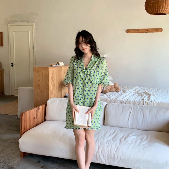 （总）妍景家居生活馆 2025新款韩系25690碎花款家居套装