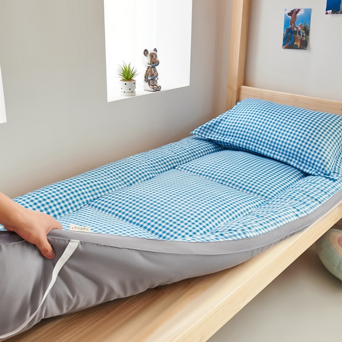 91家纺网 家纺一手货源 找家纺 （总） 默忆2025新款水洗棉新疆棉花立体抗菌床垫【抽绳袋包装】