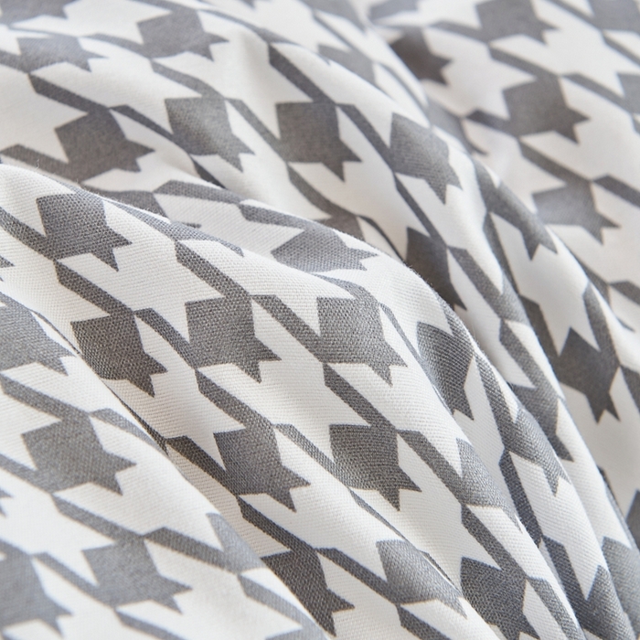 91家纺网 家纺一手货源 找家纺  默忆2025新款水洗棉新疆棉花立体抗菌床垫【抽绳袋包装】 千鸟格灰