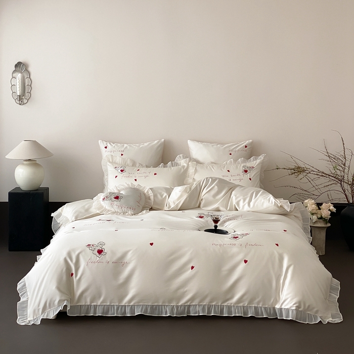 91家纺网 家纺一手货源 找家纺 （总）MIU缪家居2025新款100S全棉四件套-遇见爱（控价368）