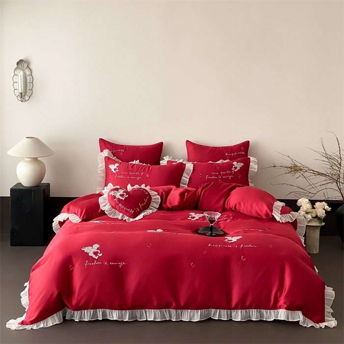 91家纺网 家纺一手货源 找家纺 （总）MIU缪家居2025新款100S全棉四件套-遇见爱（控价368）