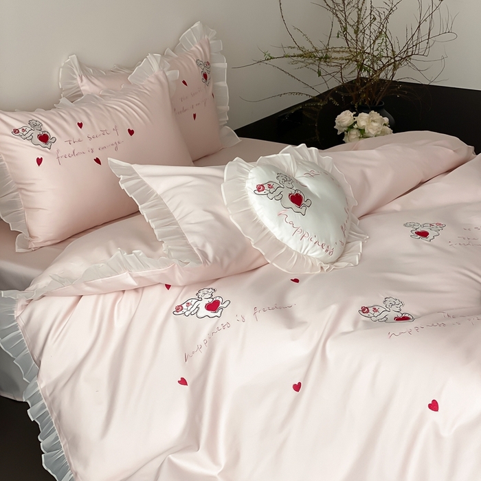 91家纺网 家纺一手货源 找家纺 （总）MIU缪家居2025新款100S全棉四件套-遇见爱（控价368）