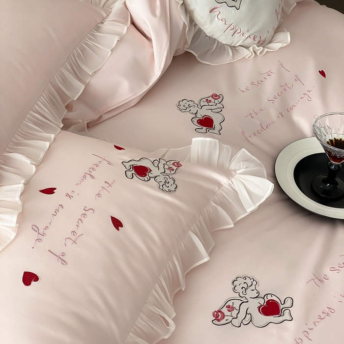 91家纺网 家纺一手货源 找家纺 （总）MIU缪家居2025新款100S全棉四件套-遇见爱（控价368）