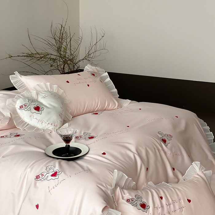 91家纺网 家纺一手货源 找家纺 （总）MIU缪家居2025新款100S全棉四件套-遇见爱（控价368）