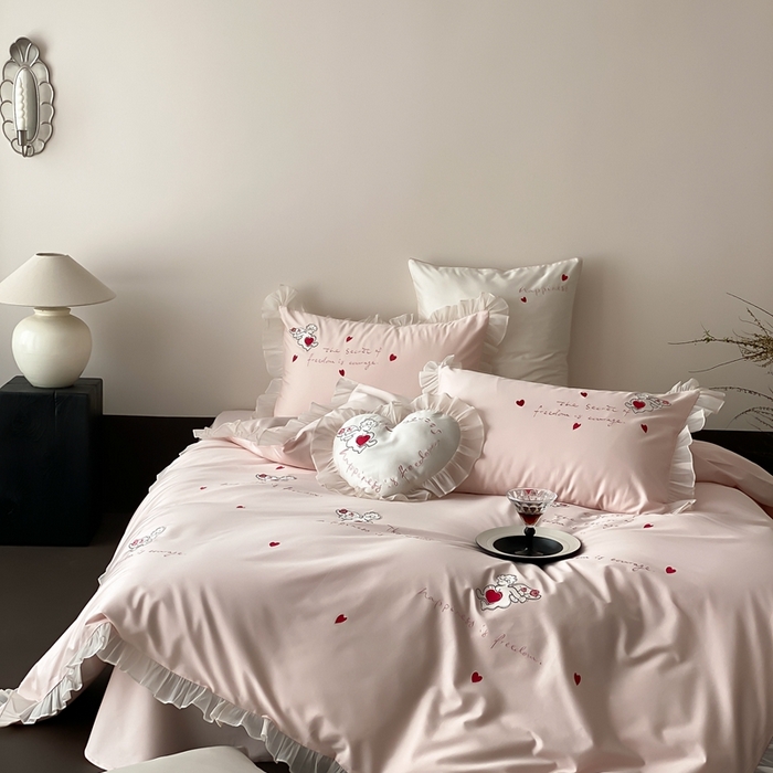 91家纺网 家纺一手货源 找家纺 （总）MIU缪家居2025新款100S全棉四件套-遇见爱（控价368）