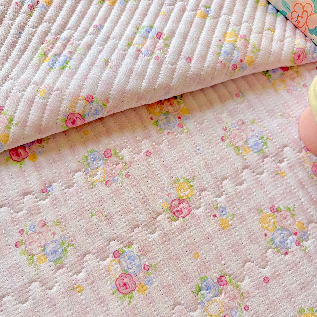 91家纺网 家纺一手货源 找家纺 恒尚居 2025新款云感皱皱纱床盖花边床单双层纱床盖三件套-四季款【系列二】 花边款-美好时光