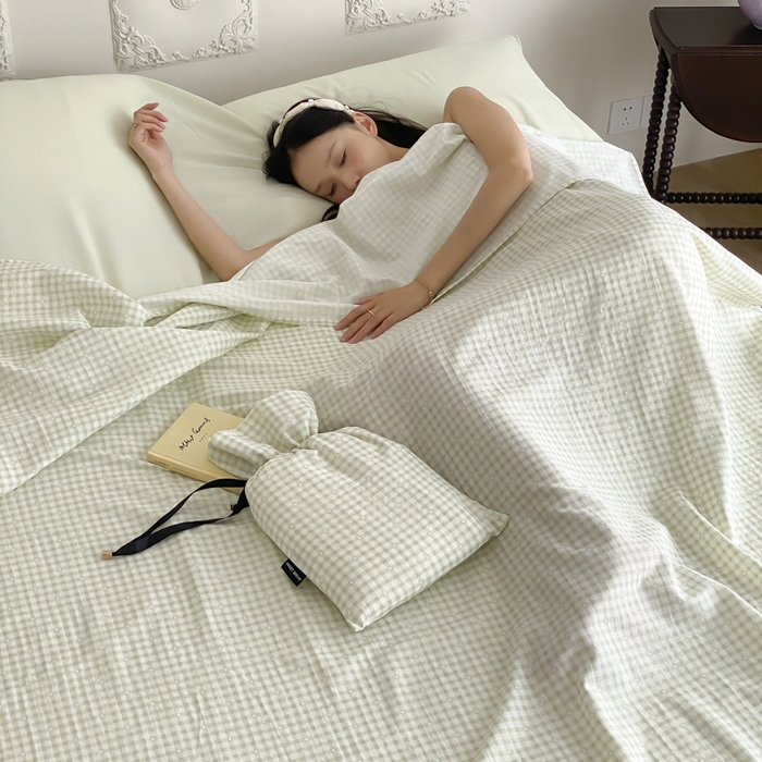 91家纺网 家纺一手货源 找家纺 （总）Sweet dreams甜梦 2025新款全棉双层纱旅行 酒店睡袋