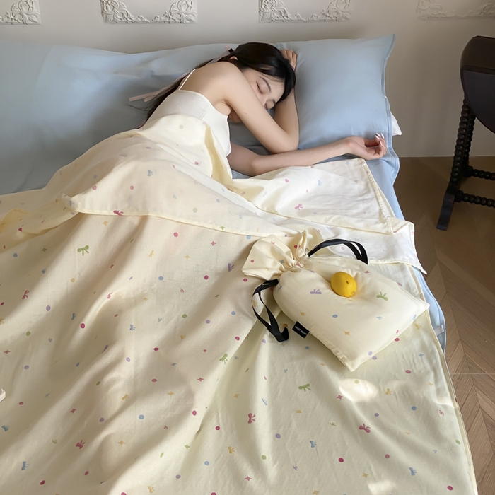 91家纺网 家纺一手货源 找家纺 （总）Sweet dreams甜梦 2025新款全棉双层纱旅行 酒店睡袋