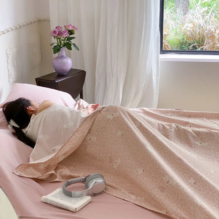 91家纺网 家纺一手货源 找家纺 （总）Sweet dreams甜梦 2025新款全棉双层纱旅行 酒店睡袋