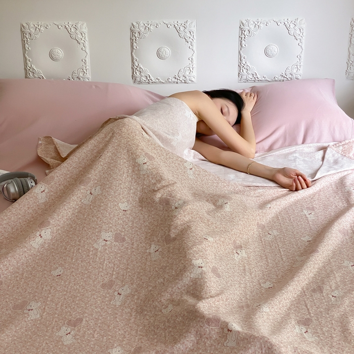 91家纺网 家纺一手货源 找家纺 （总）Sweet dreams甜梦 2025新款全棉双层纱旅行 酒店睡袋