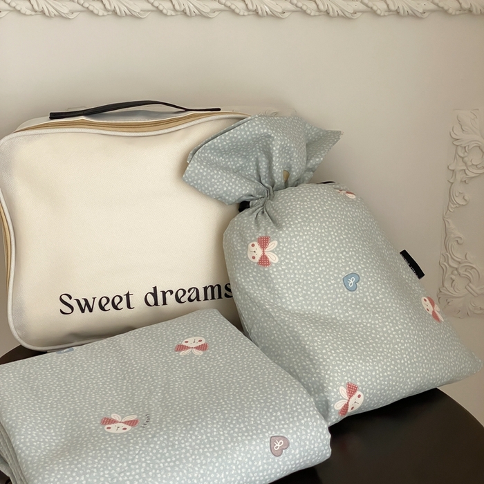 91家纺网 家纺一手货源 找家纺 Sweet dreams甜梦 2025新款全棉双层纱旅行 酒店睡袋 组合图片（仅供参考）