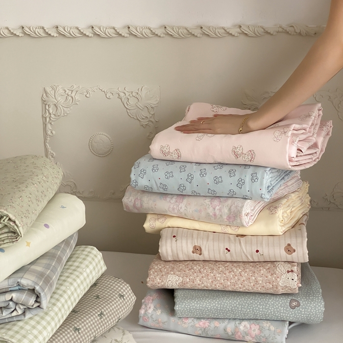 91家纺网 家纺一手货源 找家纺 Sweet dreams甜梦 2025新款全棉双层纱旅行 酒店睡袋 组合图片（仅供参考）