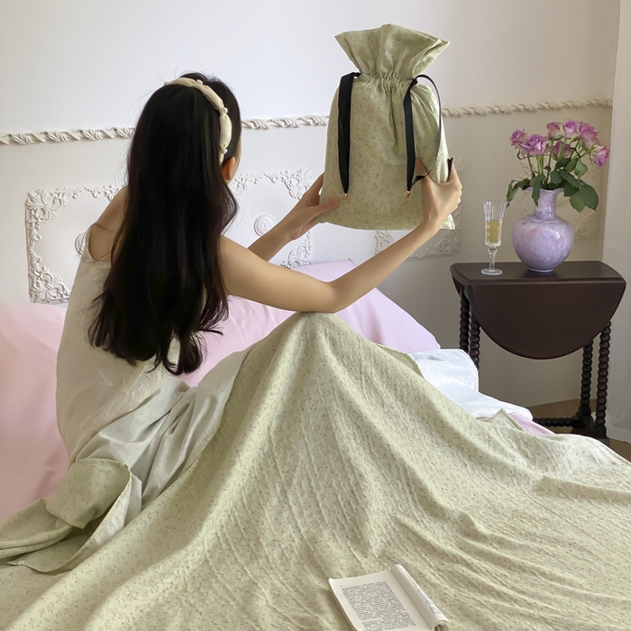 91家纺网 家纺一手货源 找家纺 Sweet dreams甜梦 2025新款全棉双层纱旅行 酒店睡袋 薄荷茶-绿