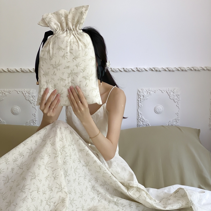 91家纺网 家纺一手货源 找家纺 Sweet dreams甜梦 2025新款全棉双层纱旅行 酒店睡袋 费南雪-绿