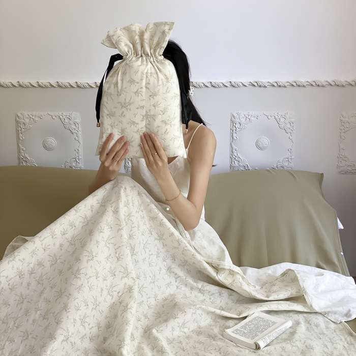 91家纺网 家纺一手货源 找家纺 Sweet dreams甜梦 2025新款全棉双层纱旅行 酒店睡袋 费南雪-绿