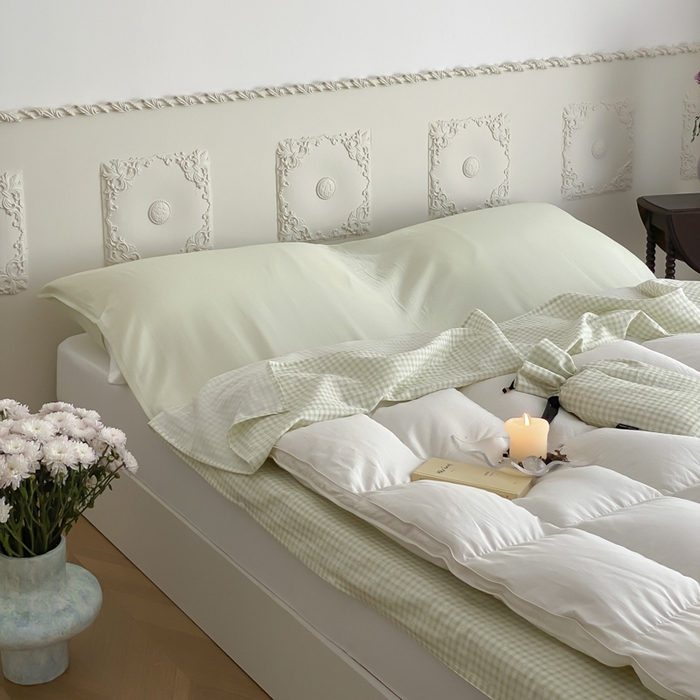 91家纺网 家纺一手货源 找家纺 Sweet dreams甜梦 2025新款全棉双层纱旅行 酒店睡袋 海盐牛奶-绿