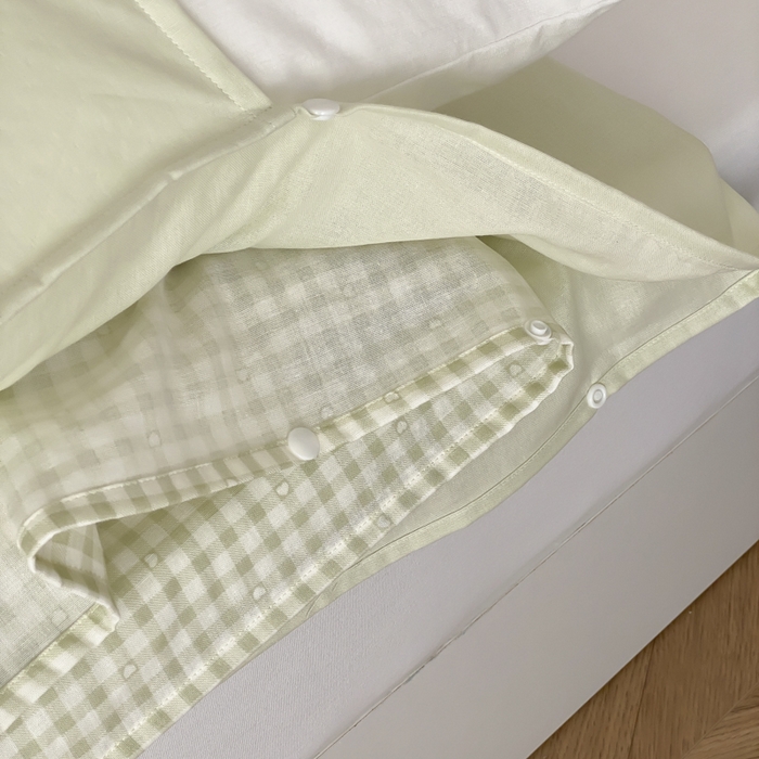 91家纺网 家纺一手货源 找家纺 Sweet dreams甜梦 2025新款全棉双层纱旅行 酒店睡袋 海盐牛奶-绿