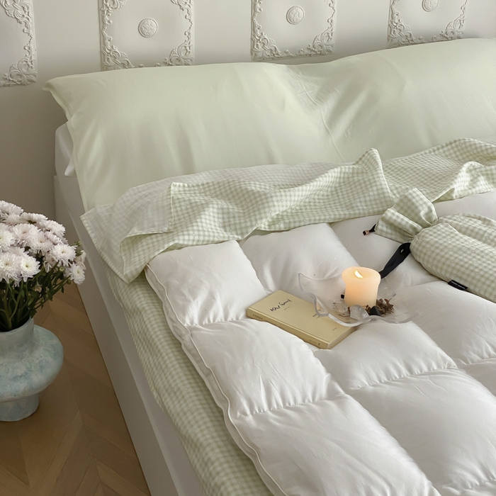 91家纺网 家纺一手货源 找家纺 Sweet dreams甜梦 2025新款全棉双层纱旅行 酒店睡袋 海盐牛奶-绿