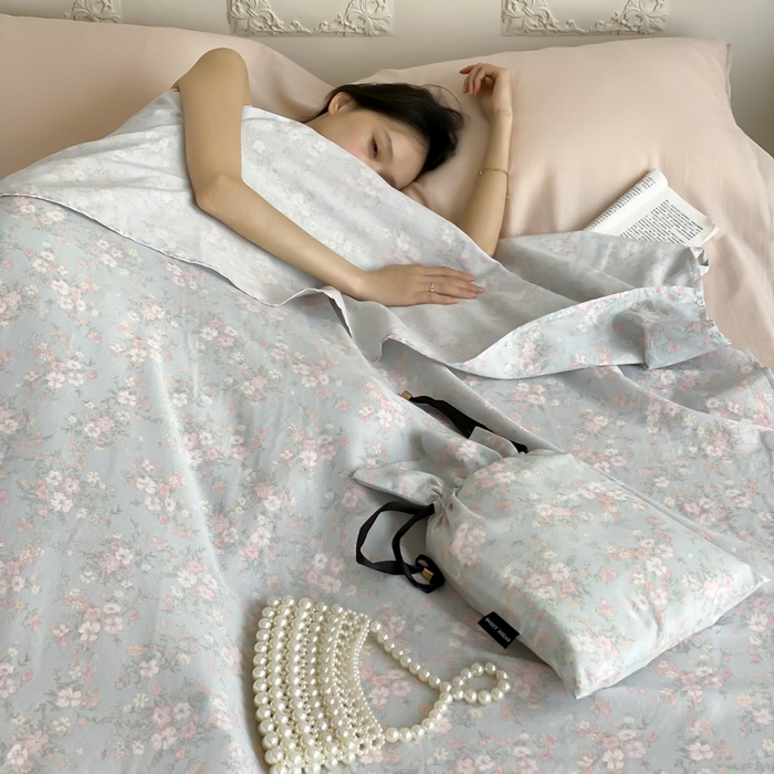 91家纺网 家纺一手货源 找家纺 Sweet dreams甜梦 2025新款全棉双层纱旅行 酒店睡袋 莉莉周-兰