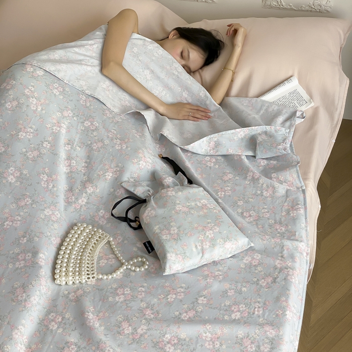 91家纺网 家纺一手货源 找家纺 Sweet dreams甜梦 2025新款全棉双层纱旅行 酒店睡袋 莉莉周-兰