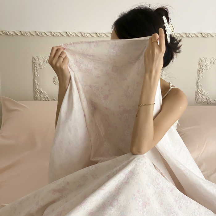 91家纺网 家纺一手货源 找家纺 Sweet dreams甜梦 2025新款全棉双层纱旅行 酒店睡袋 莉莉周-米