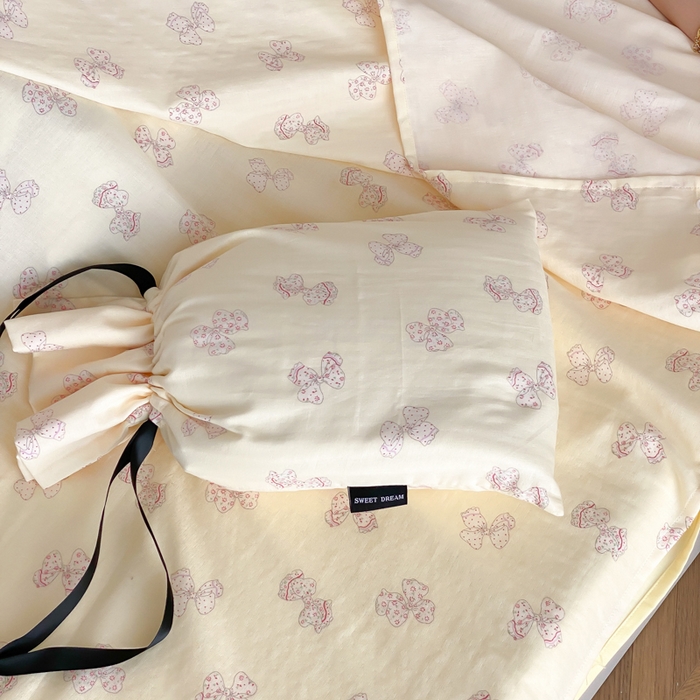91家纺网 家纺一手货源 找家纺 Sweet dreams甜梦 2025新款全棉双层纱旅行 酒店睡袋 莓莓芝士-黄