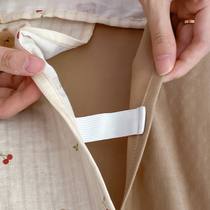 91家纺网 家纺一手货源 找家纺 Sweet dreams甜梦 2025新款全棉双层纱旅行 酒店睡袋 苹果抱抱-米