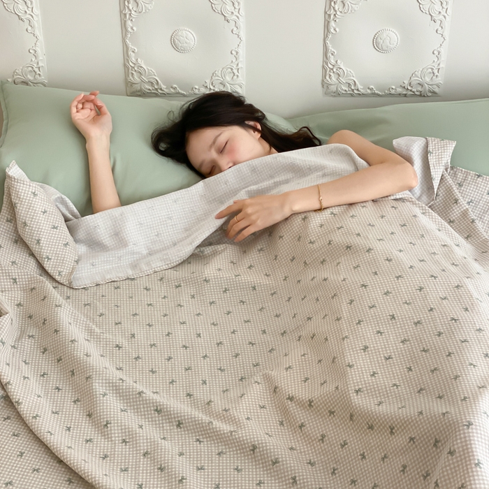 91家纺网 家纺一手货源 找家纺 Sweet dreams甜梦 2025新款全棉双层纱旅行 酒店睡袋 竹生空野-米
