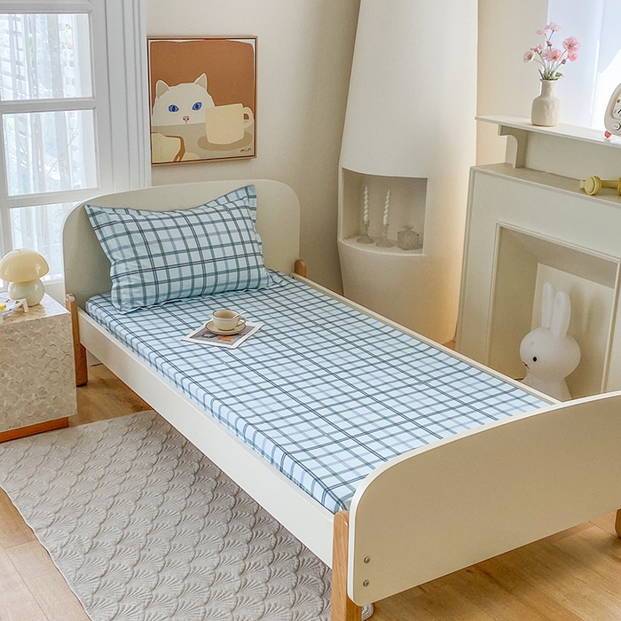 91家纺网 家纺一手货源 找家纺 凌云家纺 2025新款A类13372全棉学生床笠 印象空间