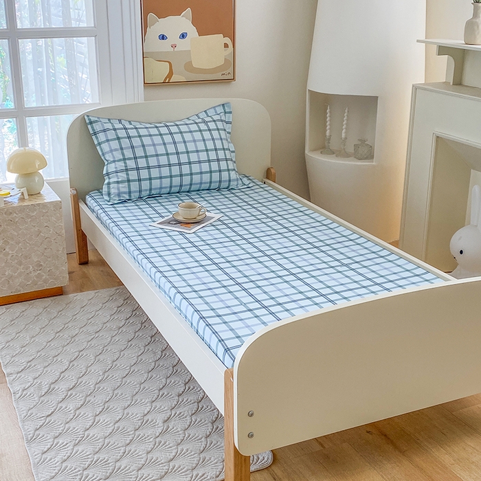 91家纺网 家纺一手货源 找家纺 凌云家纺 2025新款A类13372全棉学生床笠 印象空间