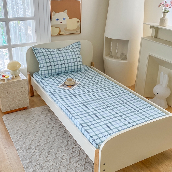 91家纺网 家纺一手货源 找家纺 凌云家纺 2025新款A类13372全棉学生床笠 印象空间