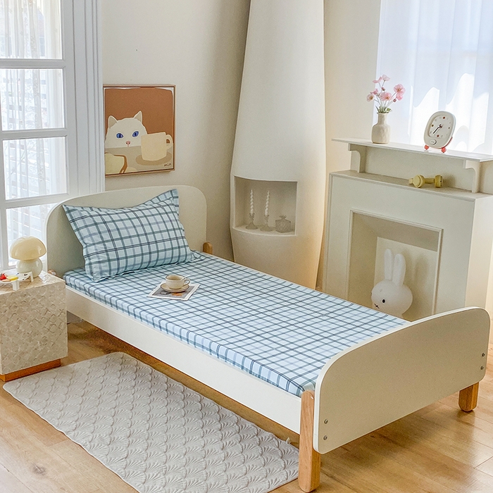 91家纺网 家纺一手货源 找家纺 凌云家纺 2025新款A类13372全棉学生床笠 印象空间