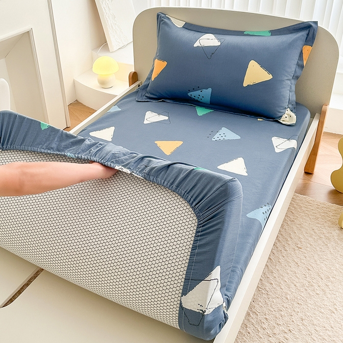 91家纺网 家纺一手货源 找家纺 （总）凌云家纺 2025新款A类13372全棉学生床笠