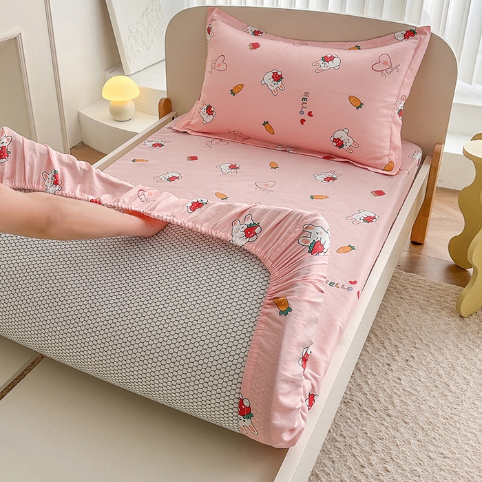 91家纺网 家纺一手货源 找家纺 （总）凌云家纺 2025新款A类13372全棉学生床笠