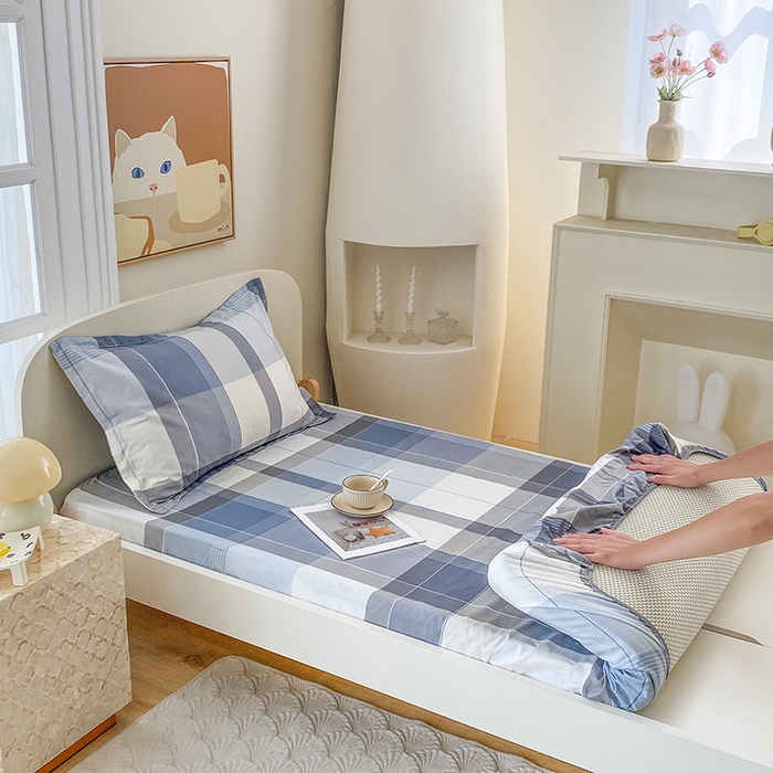 91家纺网 家纺一手货源 找家纺 （总）凌云家纺 2025新款A类13372全棉学生床笠